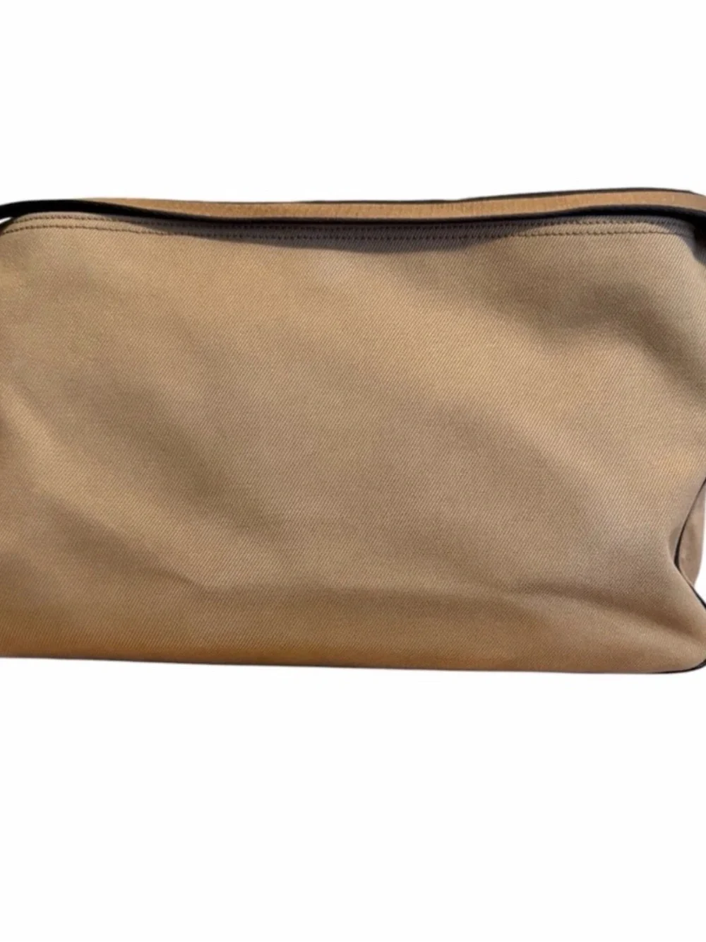 Coach Men’s Tan and Black Briefcase with Gold Accents